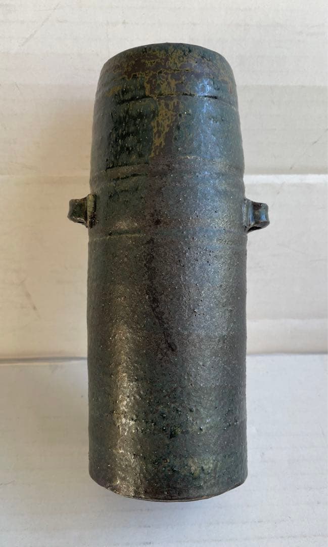 加藤釥 蒼釉 花瓶 - メルカリ