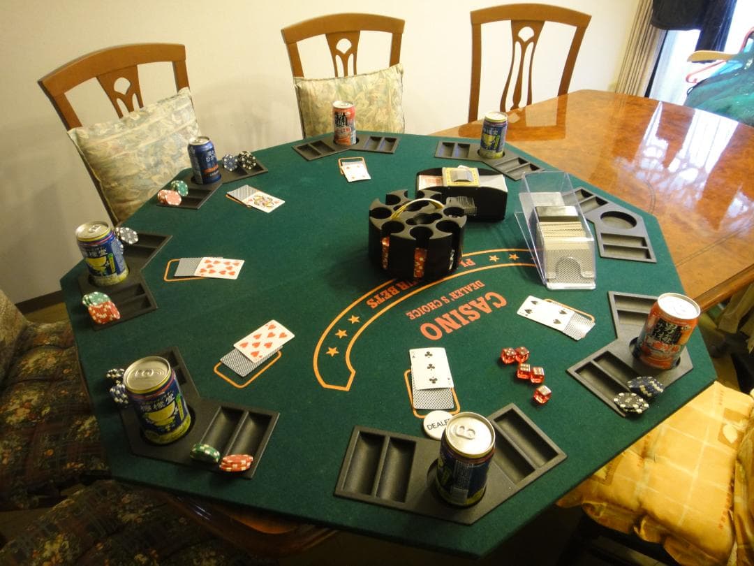 カジノ　CASINO　ボードテーブル　５点セット　ブラックジャック　ポーカー