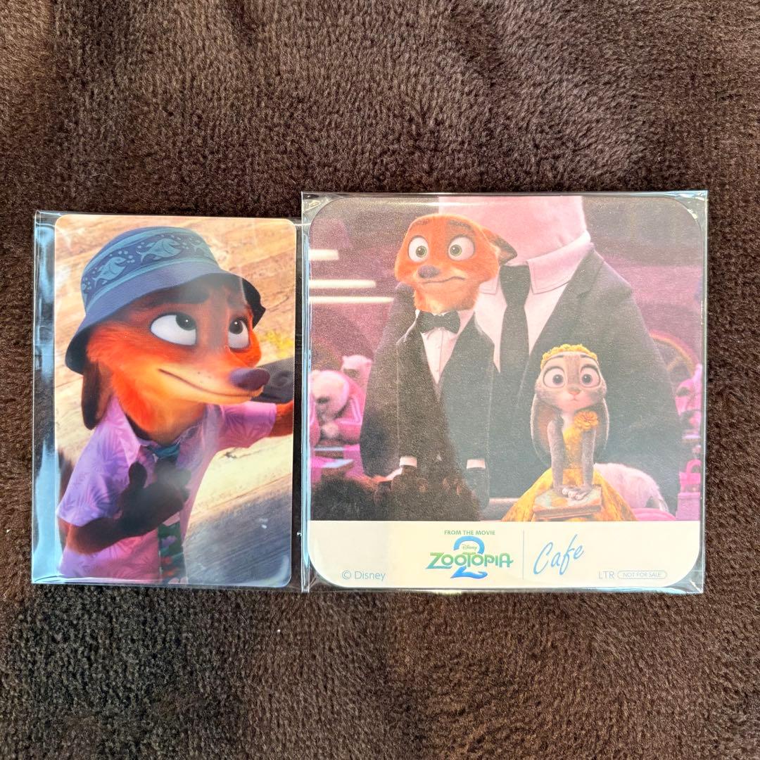 ズートピア カフェ オーマイカフェ 予約特典 コースター ニック