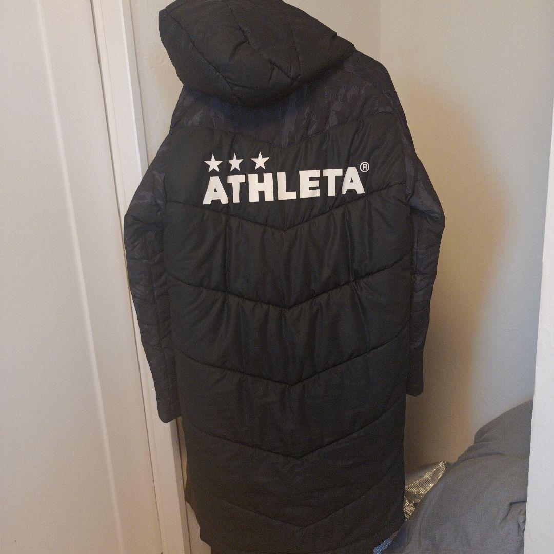 ATHLETA 迷彩柄 フード付きベンチコート M