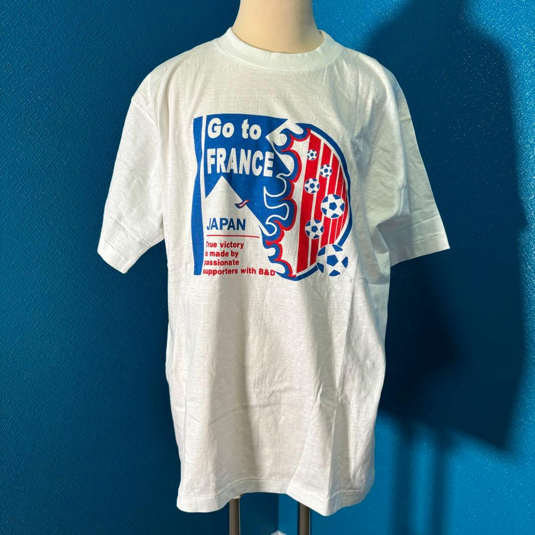 90s サッカー ワールドカップ フランス大会 98 B&D Tシャツ 白 - メルカリ