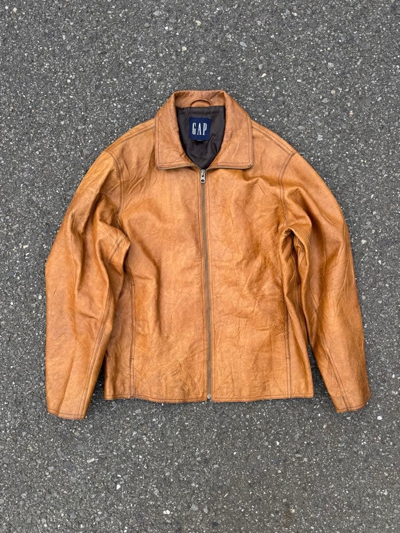 old gap レザージャケット　ブラウン　本革 中古・古着通販】OLD GAP (オールドギャップ) レザージャケット