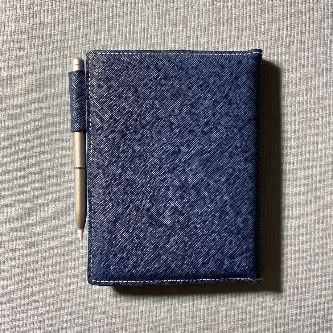 シャープ電子ノート#SHARP WG−PN1 ブラック系 #表カバー ネイビー