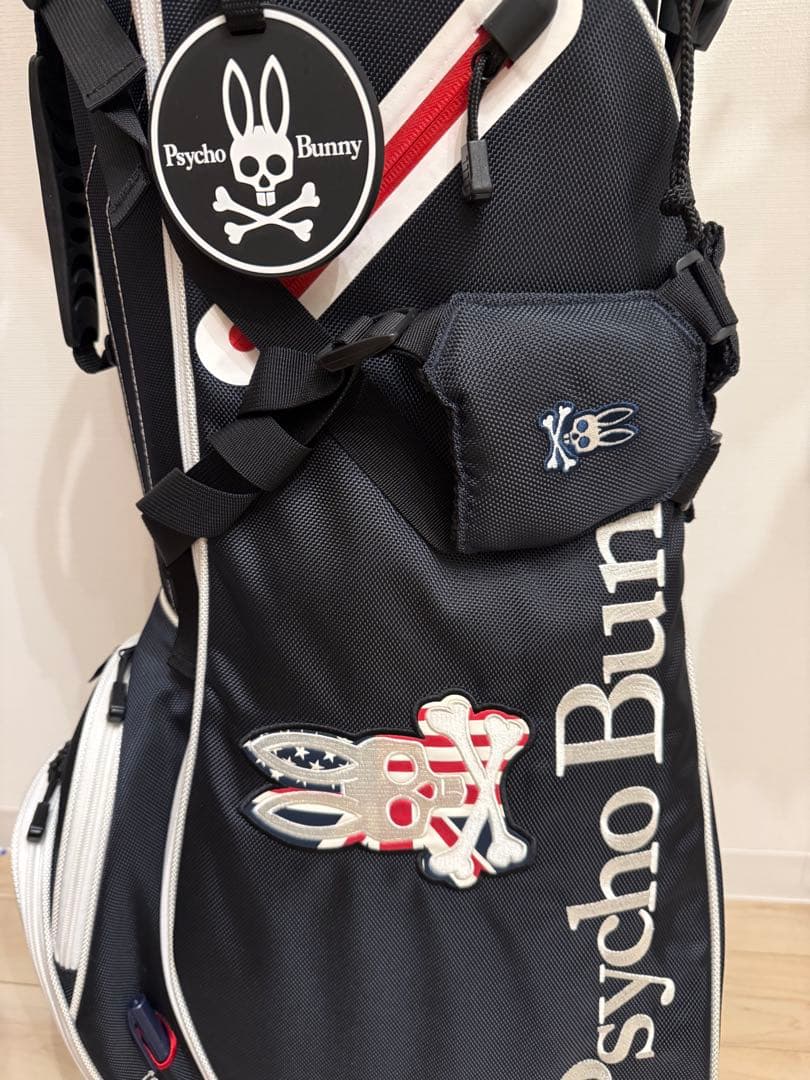 【極美品】Psycho Bunny スタンド付きキャディバッグ　サイコバニー 楽天市場】サイコバニー アウトドアプロダクツ コラボ キャディバッグ