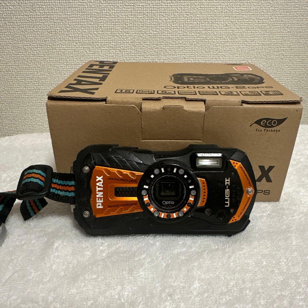 難有品】PENTAX Optio WG-2 防水デジカメ 16GB - メルカリ