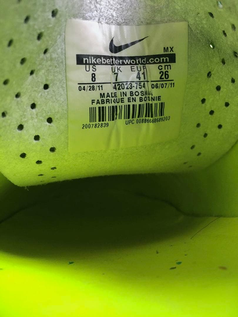 NIKE MERCURIAL VAPOR 7 HG VOLT 442023754 - メルカリ