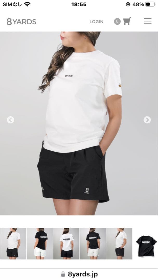 8YARDS 今期完売品 ホワイト Tシャツ Mサイズ - メルカリ