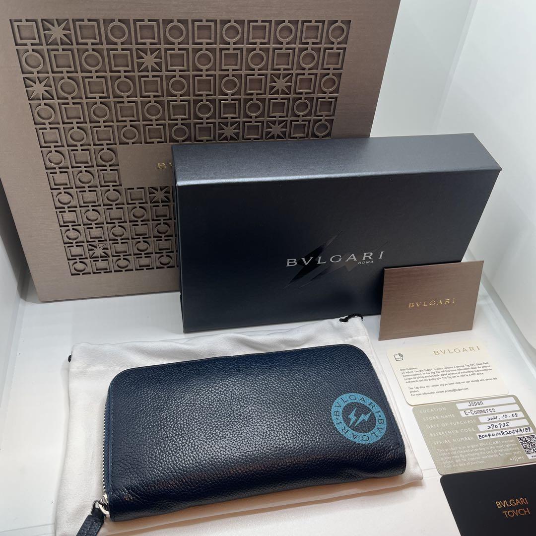 付属品あり BVLGARI×FRAGMENT 藤原ヒロシ コラボ 長財布 - メルカリ