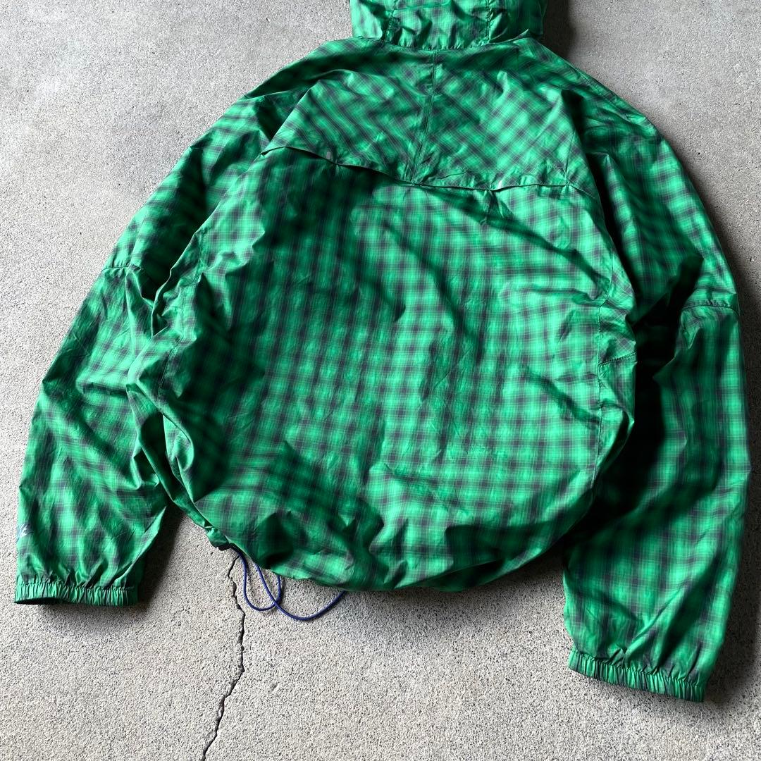 00s old nike check pattern shell jacket - メルカリ