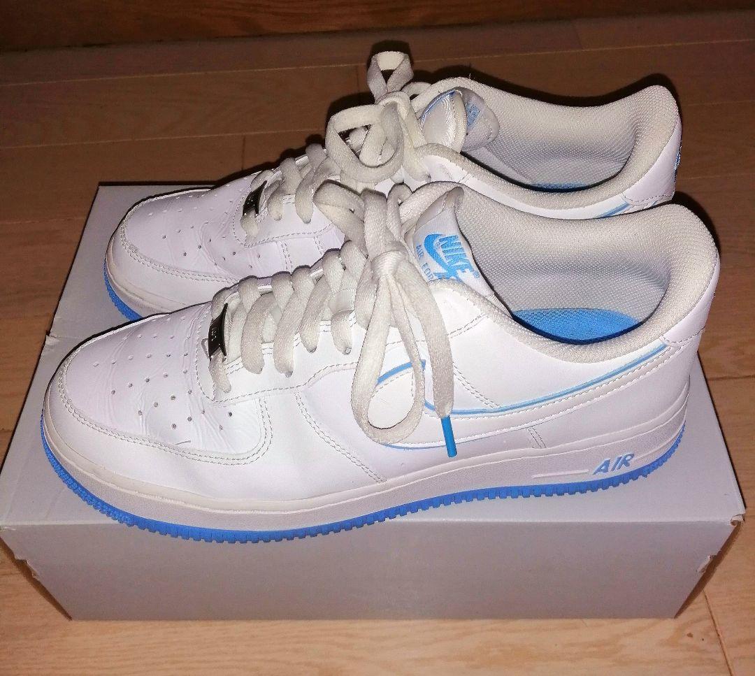 Nike Air Force 1 ホワイト/ブルー　27.5cm