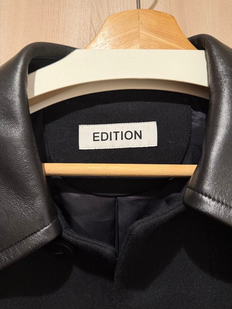 Edition Super120's ライトメルトンバルカマンコート ブラックS - メルカリ