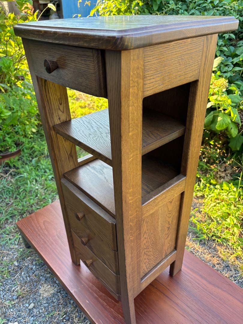 起立木工 電話台 花台 飾り棚 平成レトロ