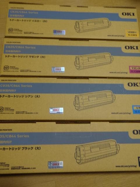 オキ　OKI トナーカートリッジ C835 C844 4色セット Amazon | 沖データ OKI トナーカートリッジ シアン(大) (C844dnw