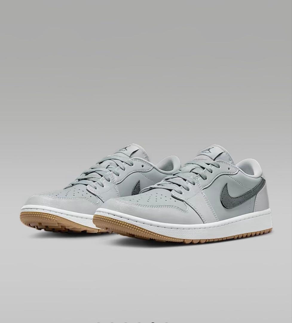 エアジョーダン 1 LOW G グレー ゴルフ用 エア ジョーダン 1 NIKE AIR JORDAN LOW GOLF WOLF GREY wolf grey/blk