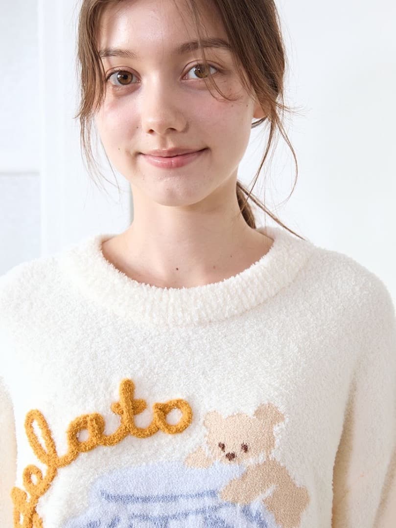 新品未使用タグ付き♡トップスジェラピケ ベビモコはちみつベア