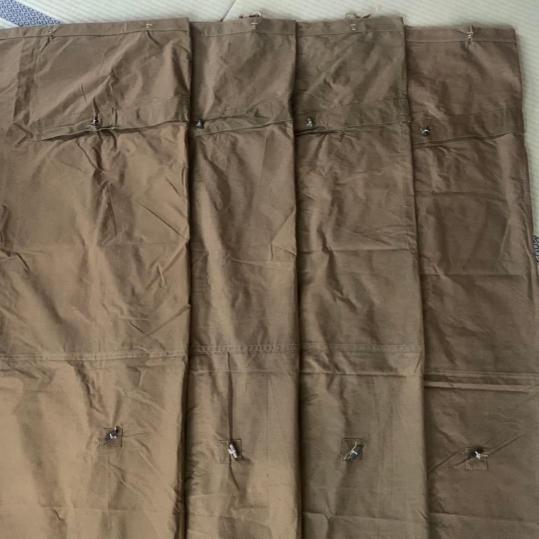 超美品】旧ソ連軍 軍幕 プラシパラトカ 4枚セット 旧仕様(ハトメが革製