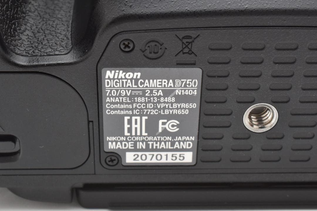 美品 ニコン　Nikon D750 ボディ 《ショット数16060回》1239