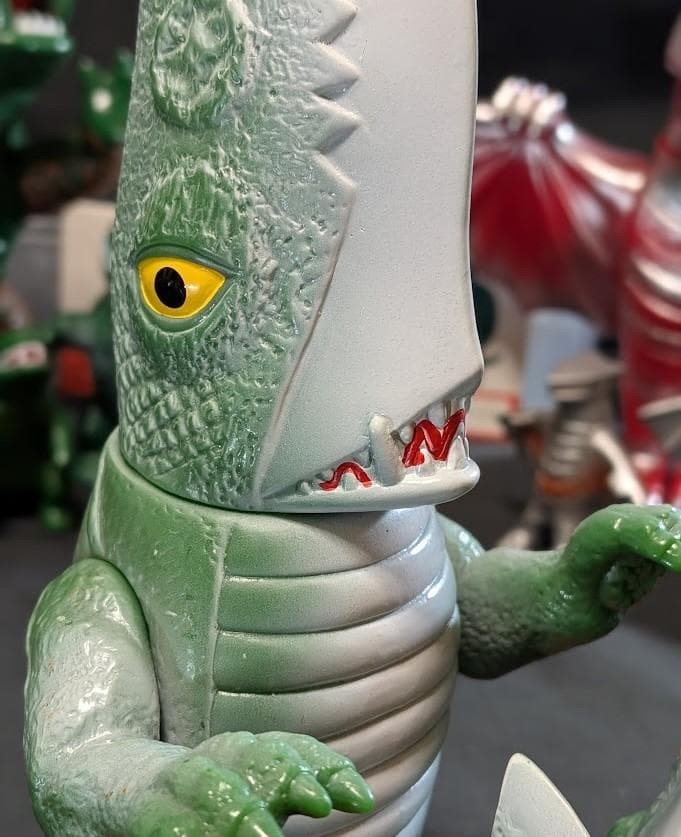 昭和ガメラ＆ギロン＆宇宙ギャオス（日東復刻・マルサン）ソフビ