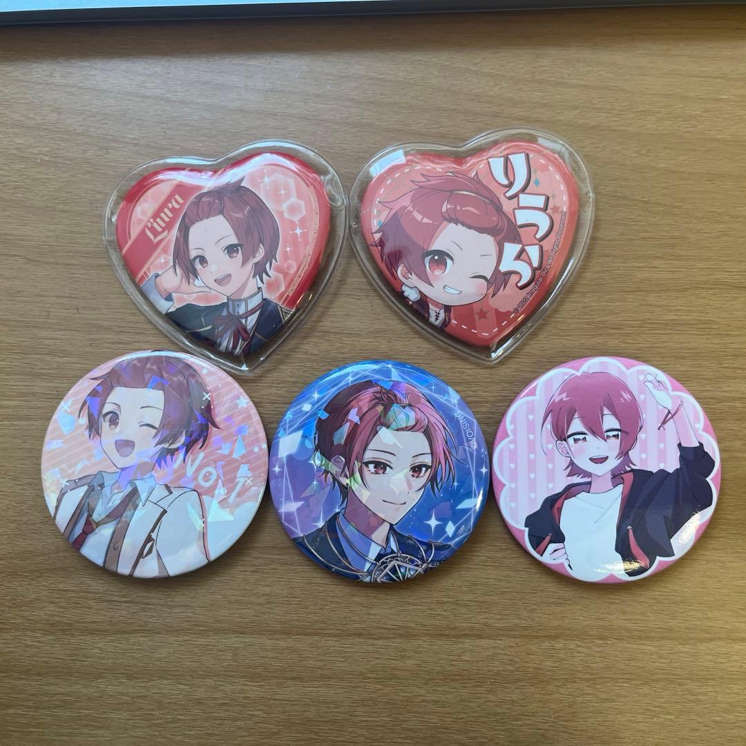 お値下げ中！！⠀】いれいす りうら缶バッジ 5個セット - メルカリ