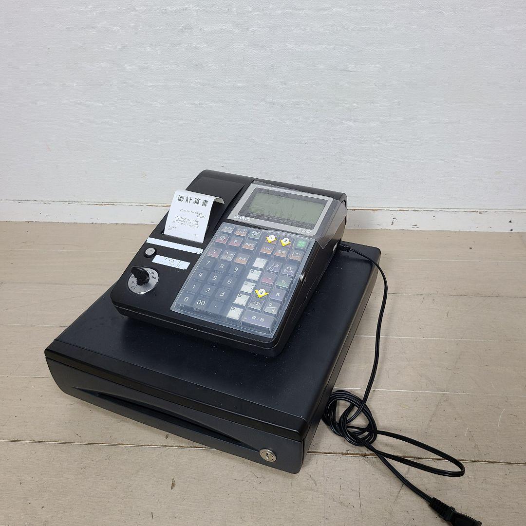 の*】様 CASIO TE-300 ブラック レジスター レジ Amazon.co.jp: カシオ レジスター 10部門 小型ドロア分離型 TE-300