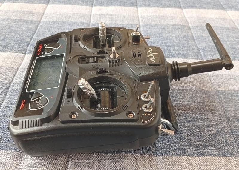 276--Walkera送信機7ch DEVO 7+受信機6ch RX601