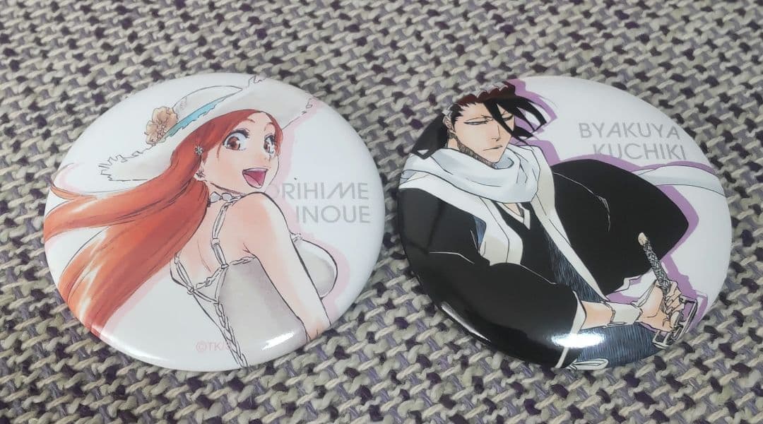 BLEACH BLEACH展 原画展 井上織姫 朽木白哉 缶バッジ - メルカリ