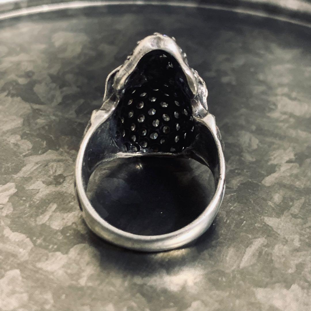 専用 vintage silver skull fullstone ring - メルカリ