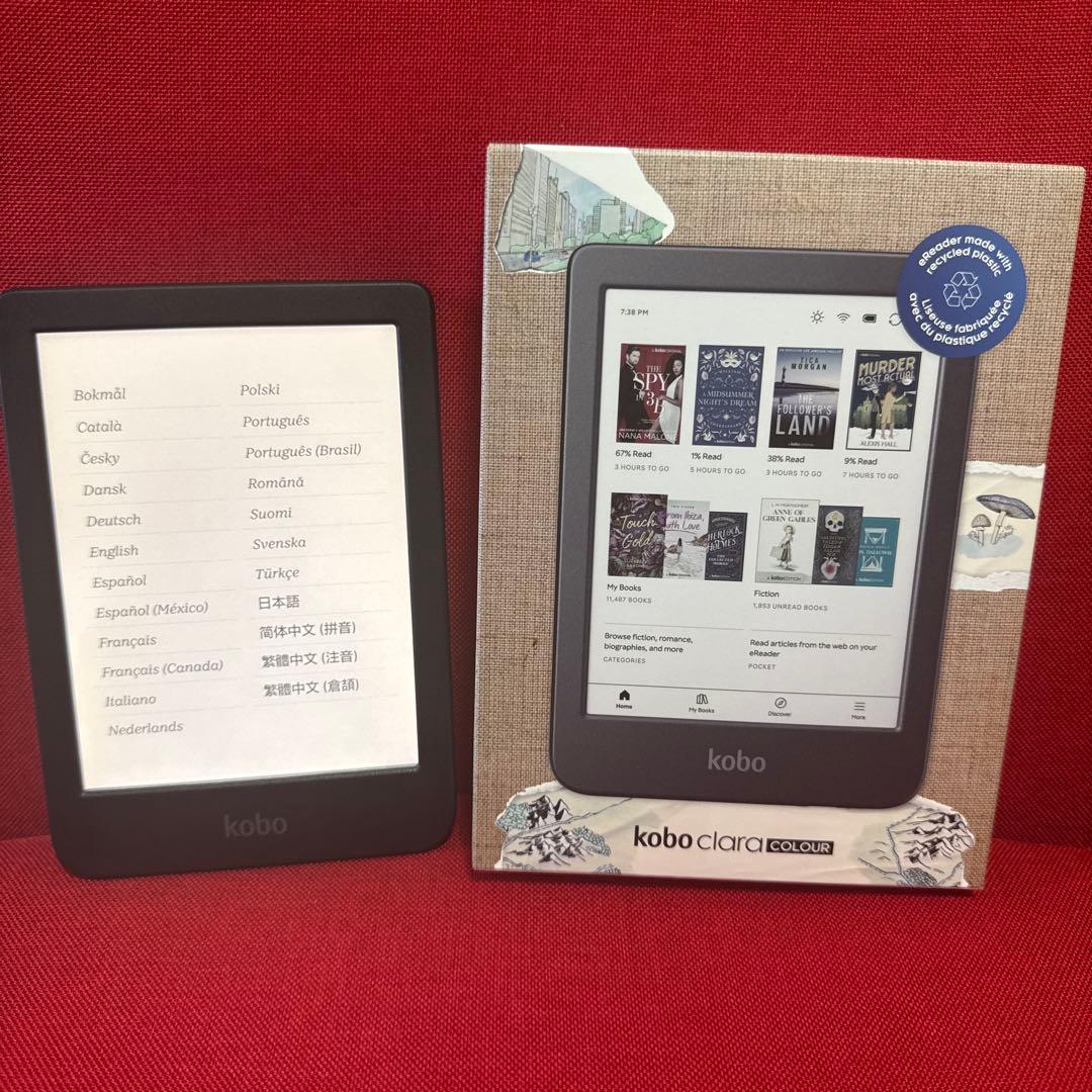 Kaki kobo clara color電子書籍リーダー 本体 Kobo Clara COLOUR」と「Kobo Libra COLOUR」をレビュー、楽天Kobo初の