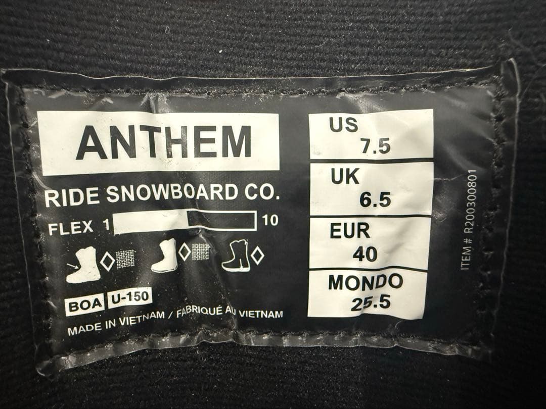 ANTHEM U-150 スノーボードブーツ　25.5cm
