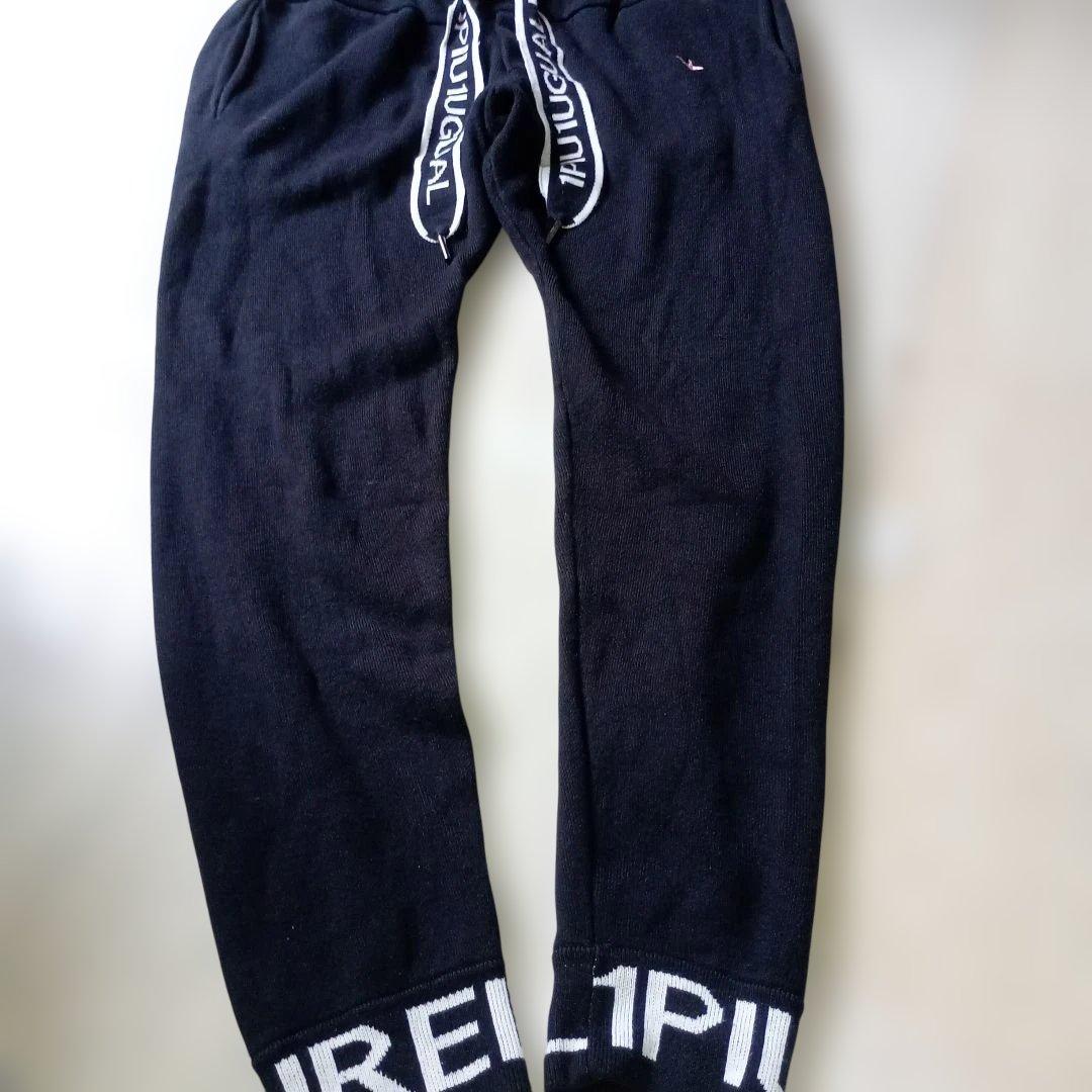 即完セットアップXXL相当！ハイブランド定番ぶっとい紐♪リブロゴ