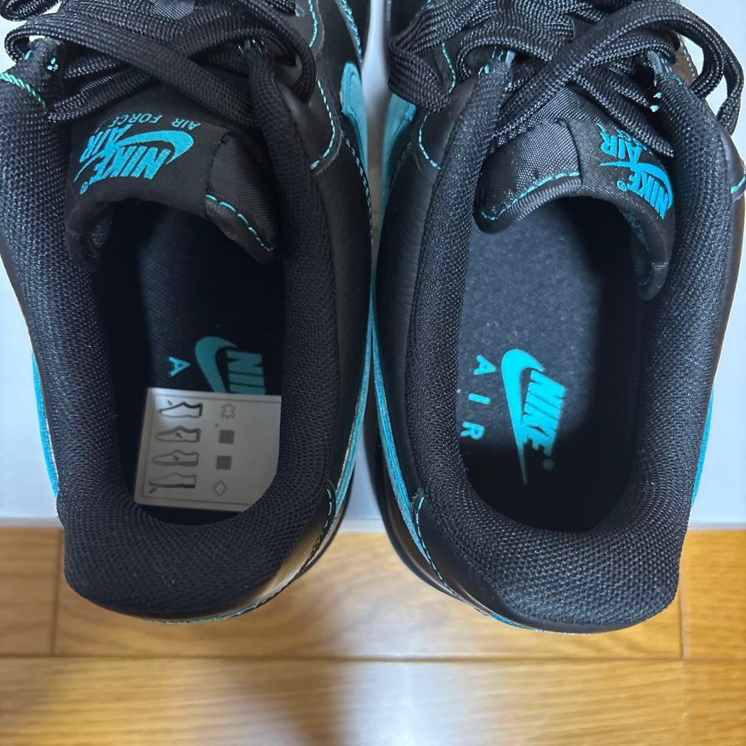 靴 Nike Air Force 1 Black Tiffany 26.5cm