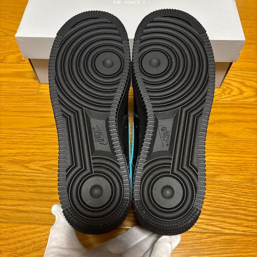 靴 Nike Air Force 1 Black Tiffany 26.5cm