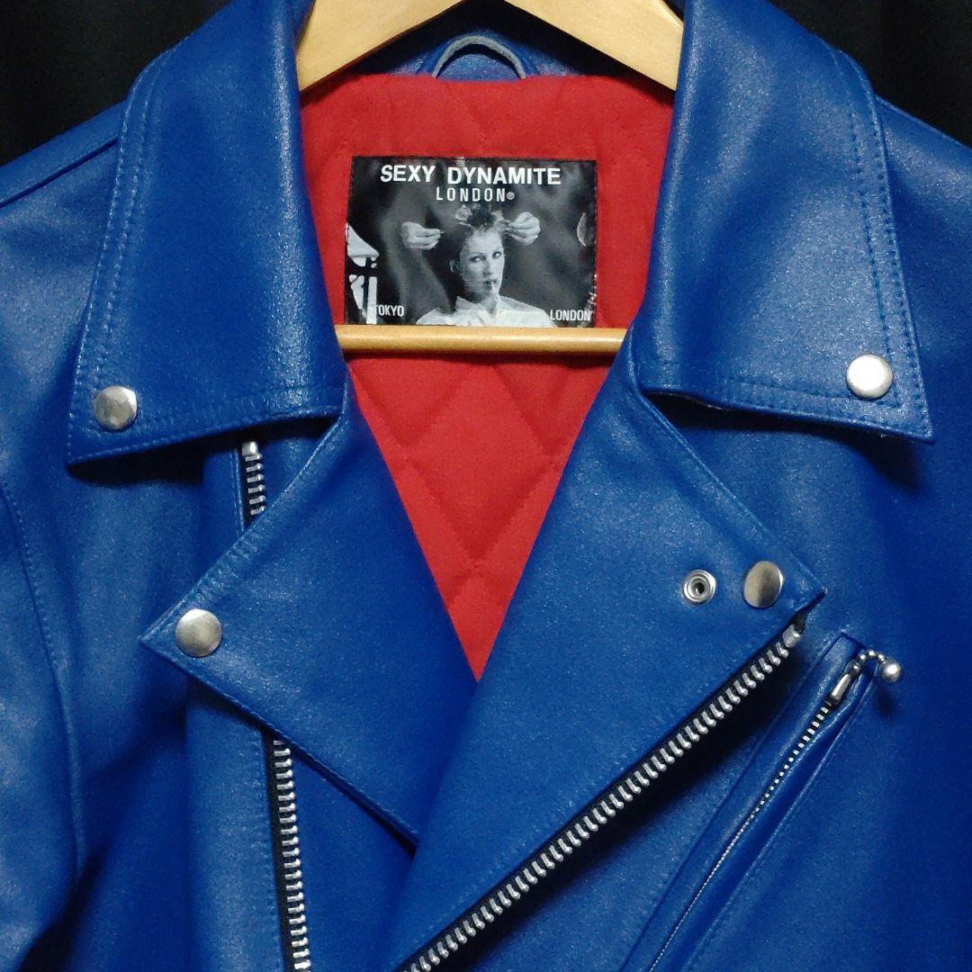 極美品 セクシーダイナマイトロンドン レザーライダースジャケット 革
