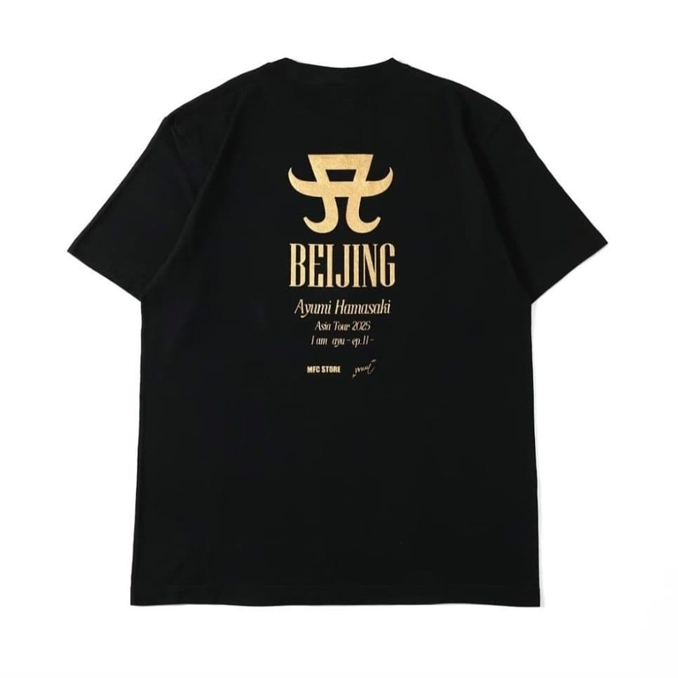 浜崎あゆみ グッズ 北京限定 MFC STORE Tシャツ ブラック L