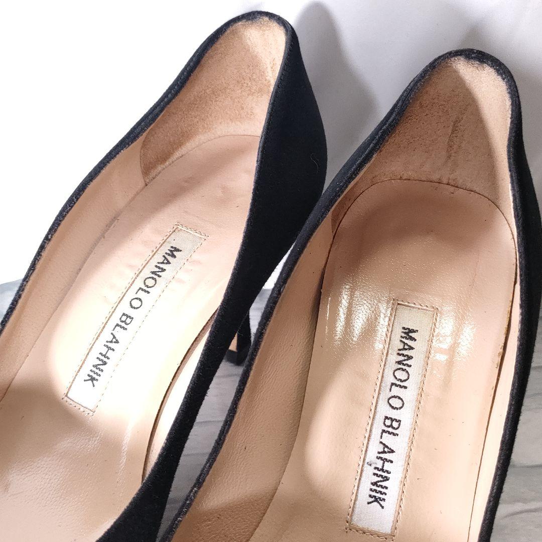 箱保存袋付き美品✨マノロブラニク VARENNA スウェード 黒 36.5 - メルカリ