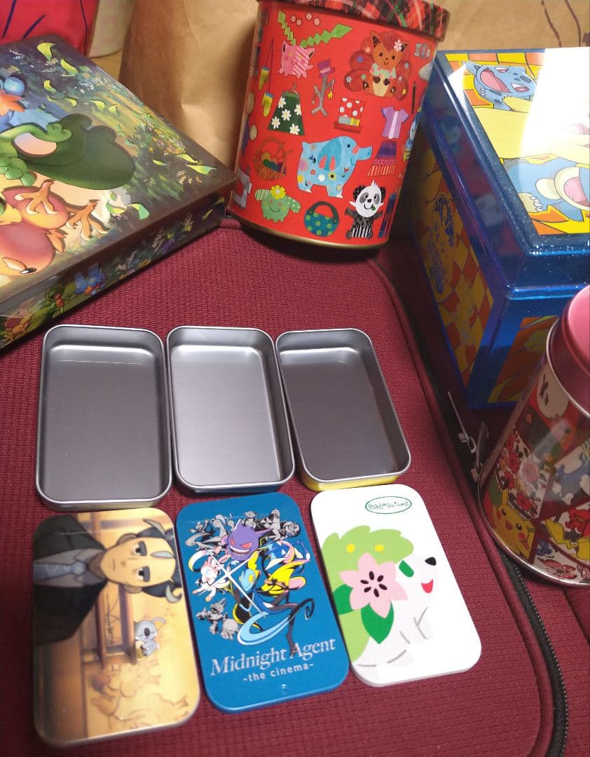 ポケモン　空き缶　空缶　お菓子缶　ケース　　　 クッキー缶　非売品　ボックス