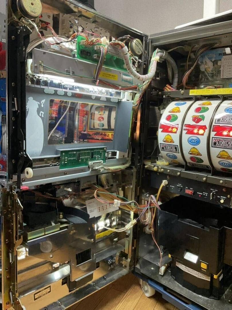 【パチスロ実機】オリンピア★NEW島唄30【不要機付き】４号機・レア・人気