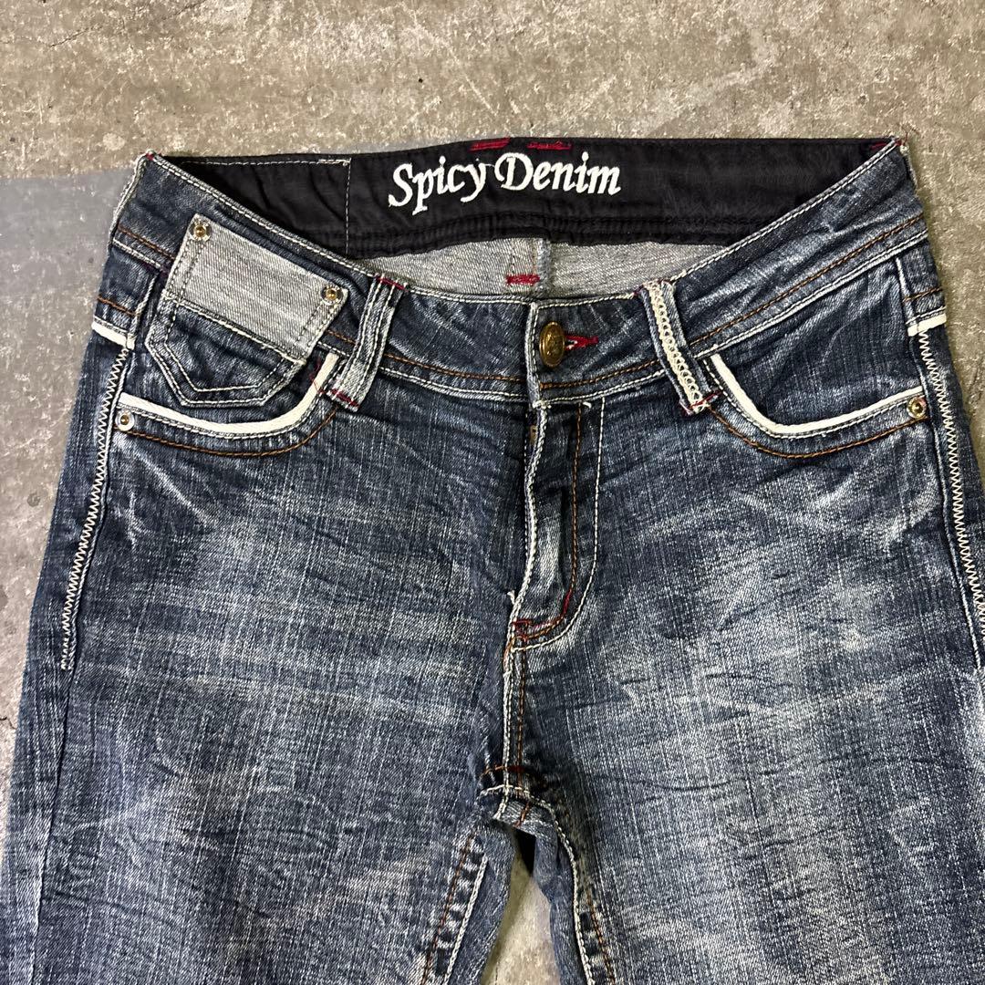 Y2K SPICY DENIM フレアデニム 平成ギャル ローライズ 00s - メルカリ