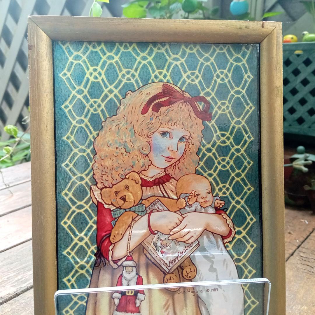 ジャン・ハガラ ステンドグラス 少女とお人形 キャロル グラスマスターズ社 新品ジャン・ハガラ ステンドグラス 少女とお人形 ジョディ グラス