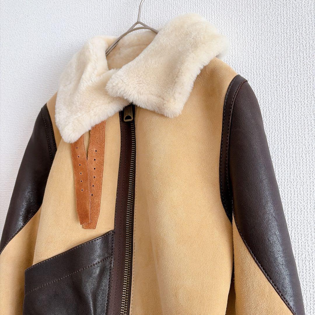 フェアステ オンワード ムートン レザージャケット アウター