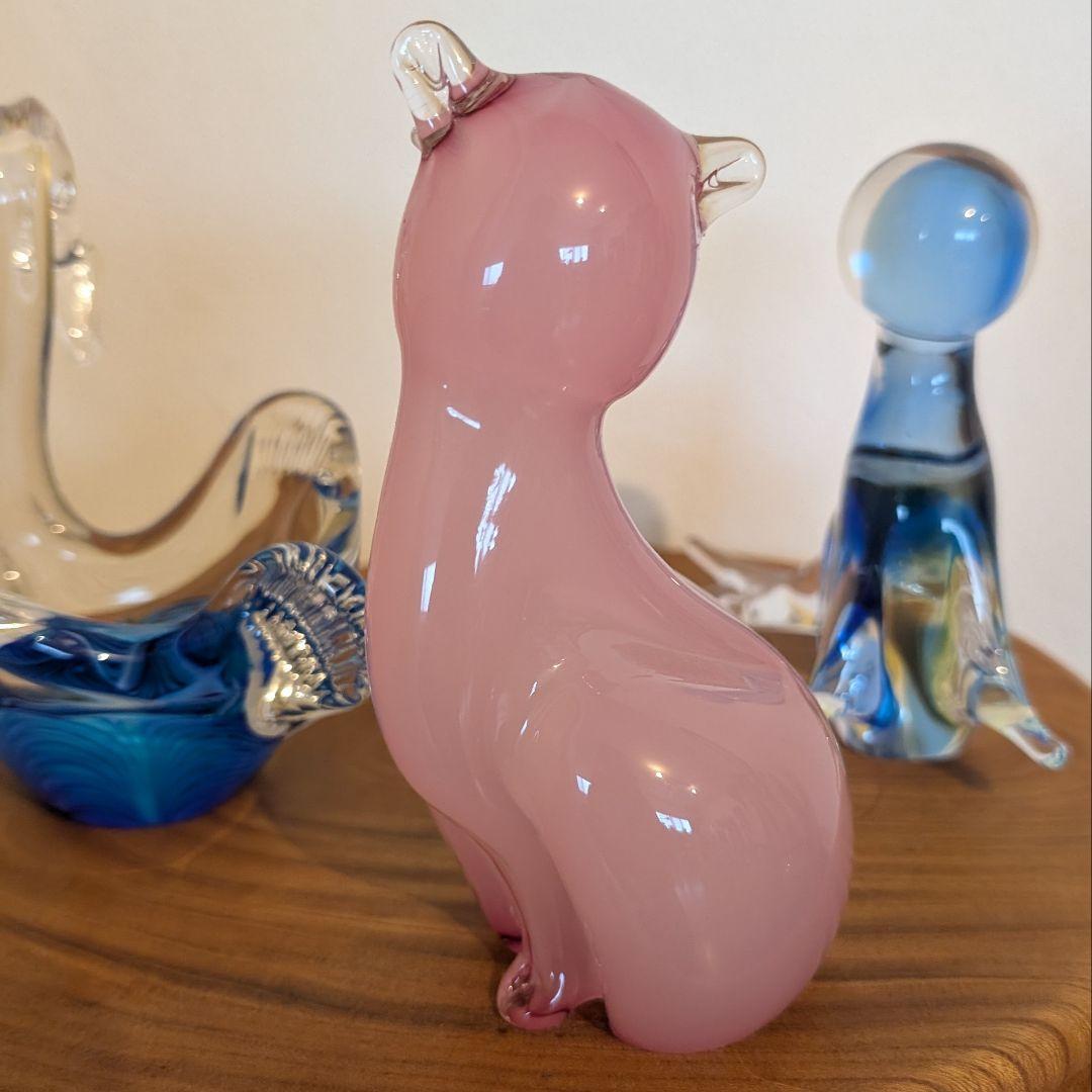 イタリア ヴェネチア ガラス工芸品 murano 3点セット