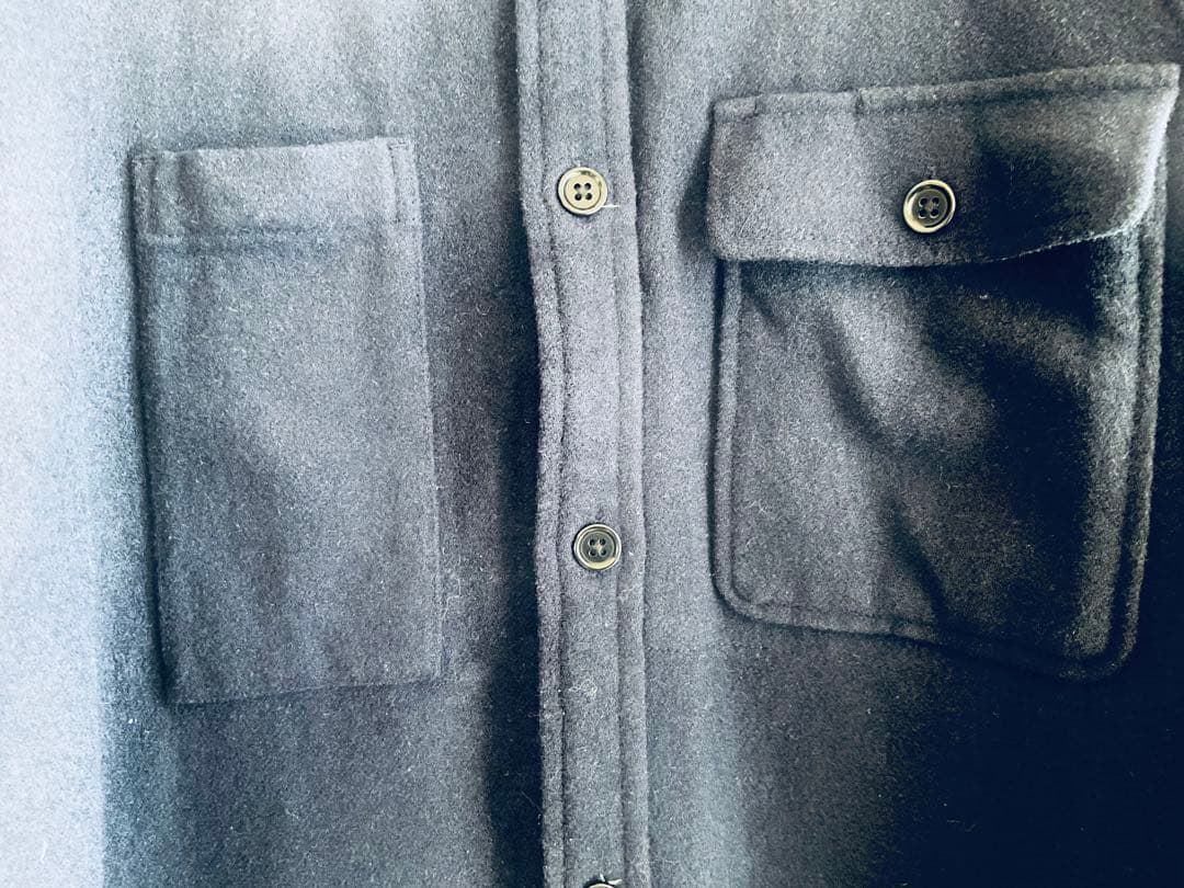 GOLDWIN ドゥラブルウールシャツ/GM50334P/L/ネイビー - メルカリ