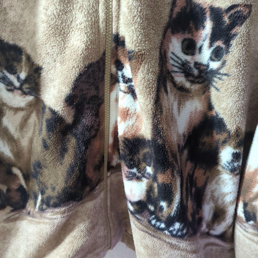 希少 90s 猫 CAT vintage フリースジャケット アニマル柄 - メルカリ