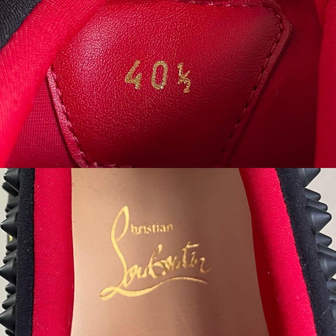 新品級 ルブタン スパイクソック スリッポンスニーカー 40.5 25.5cm