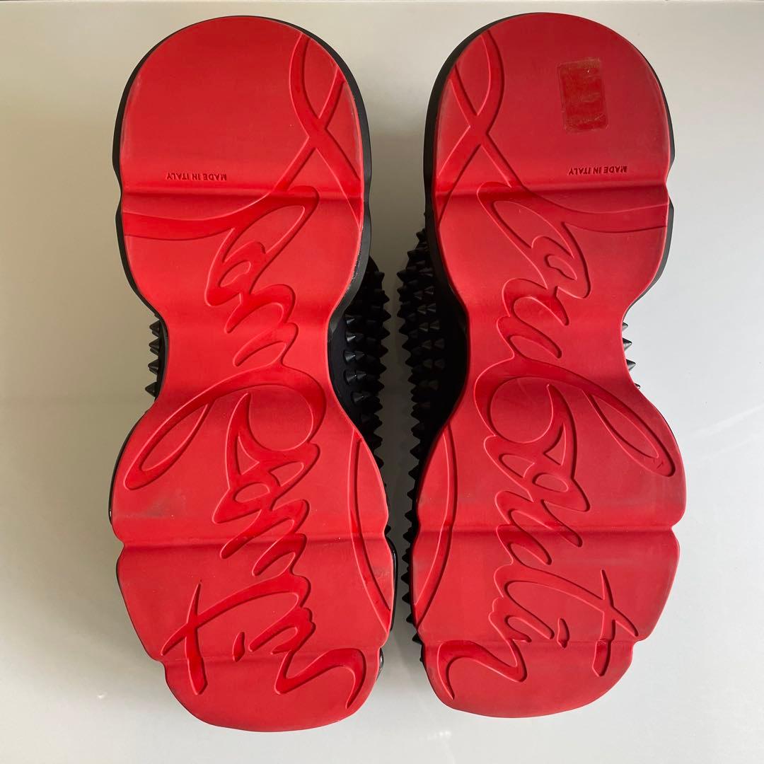 新品級 ルブタン スパイクソック スリッポンスニーカー 40.5 25.5cm