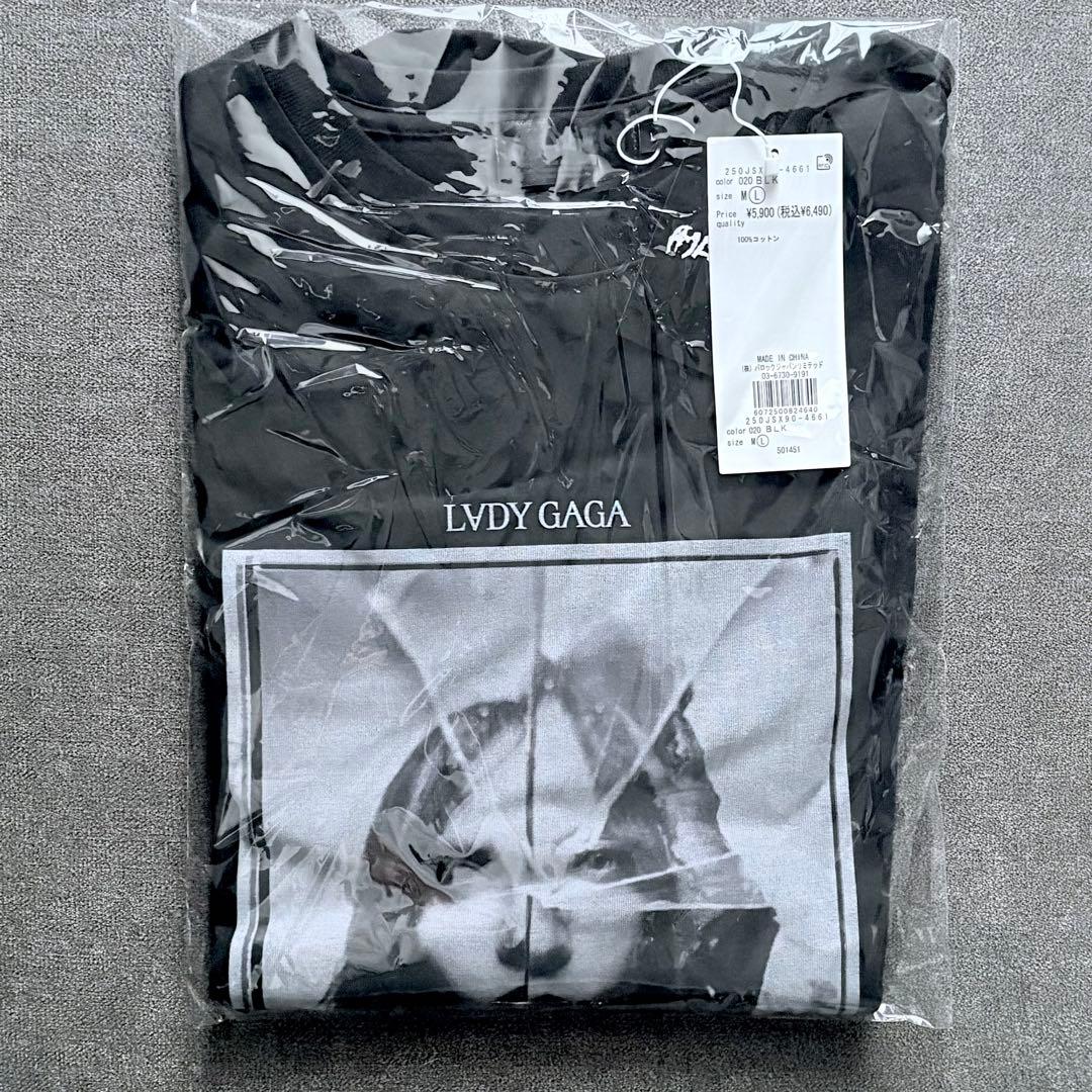 AZUL LADY GAGA ショートスリーブTEE ブラック Ｌ