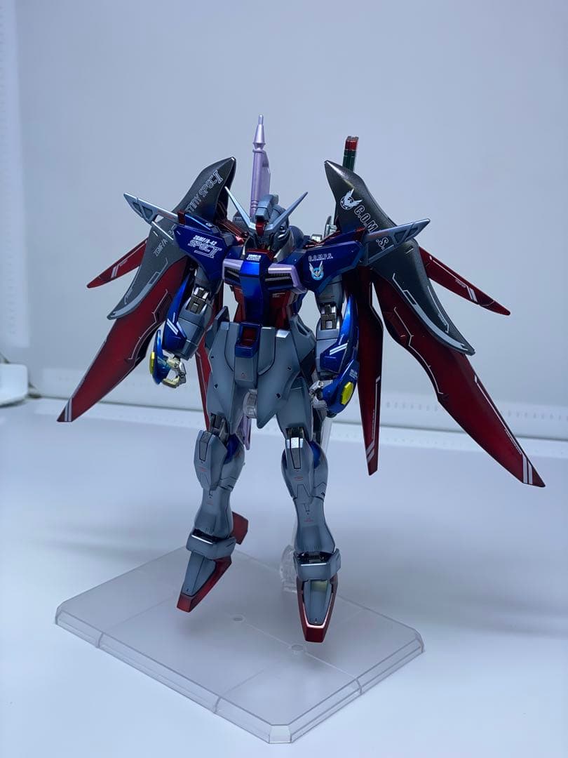 ガンプラ完成品HG デスティニーガンダムspecⅡ & ゼウスシルエット全塗装