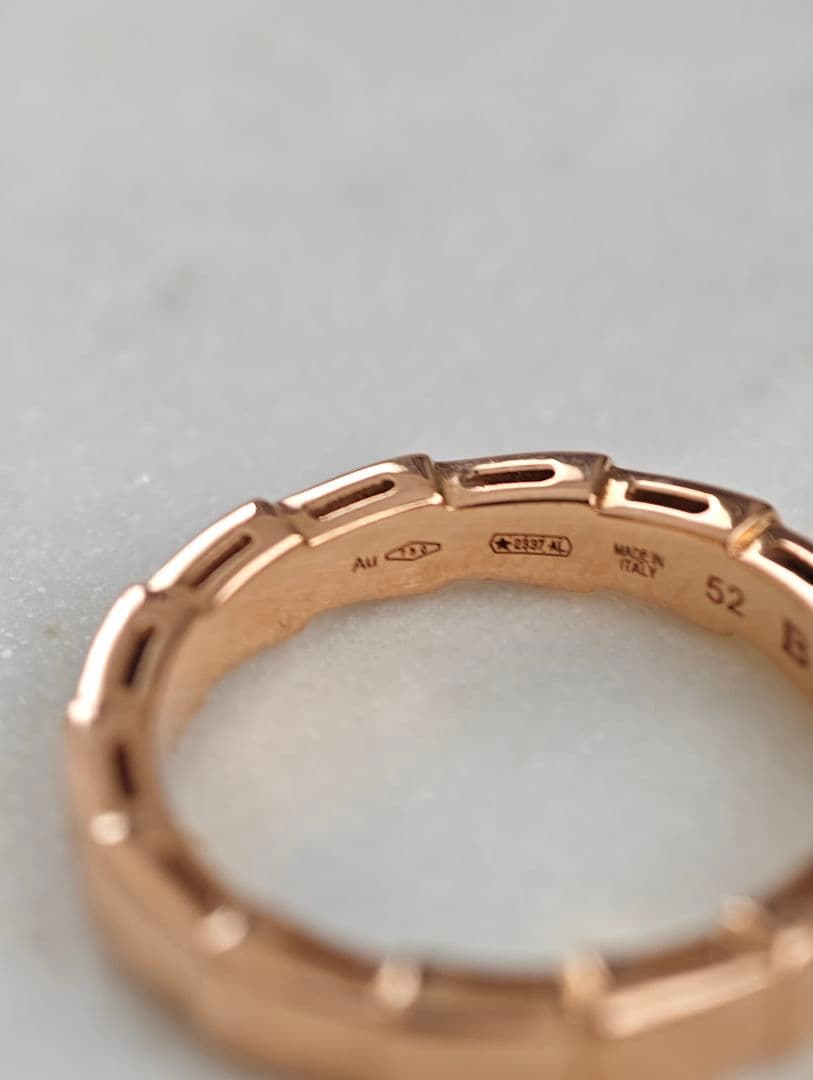 専用出品中　ブルガリ セルペンティ ヴァイパー リング 750(PG) 4.2g