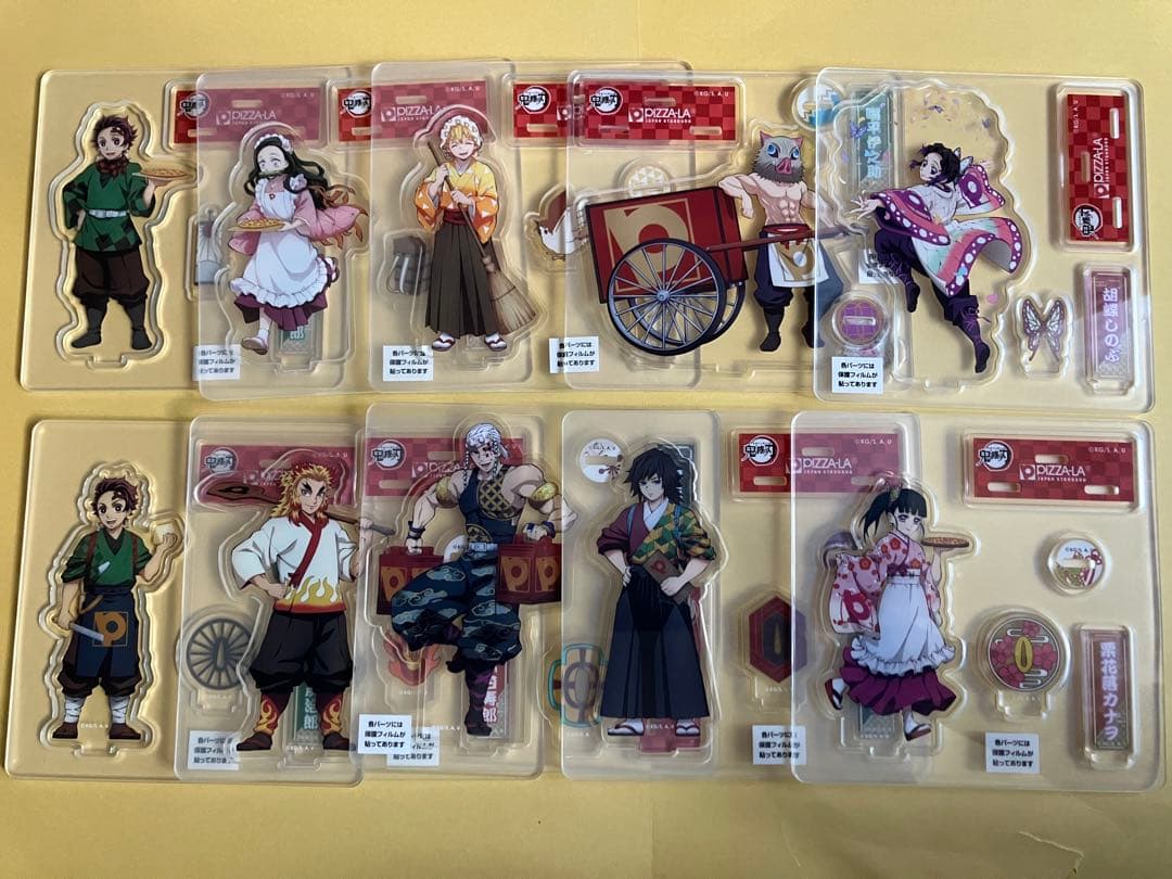鬼滅の刃　ピザーラコラボ　アクリルスタンド　煉獄　冨岡　胡蝶　宇髄　10点