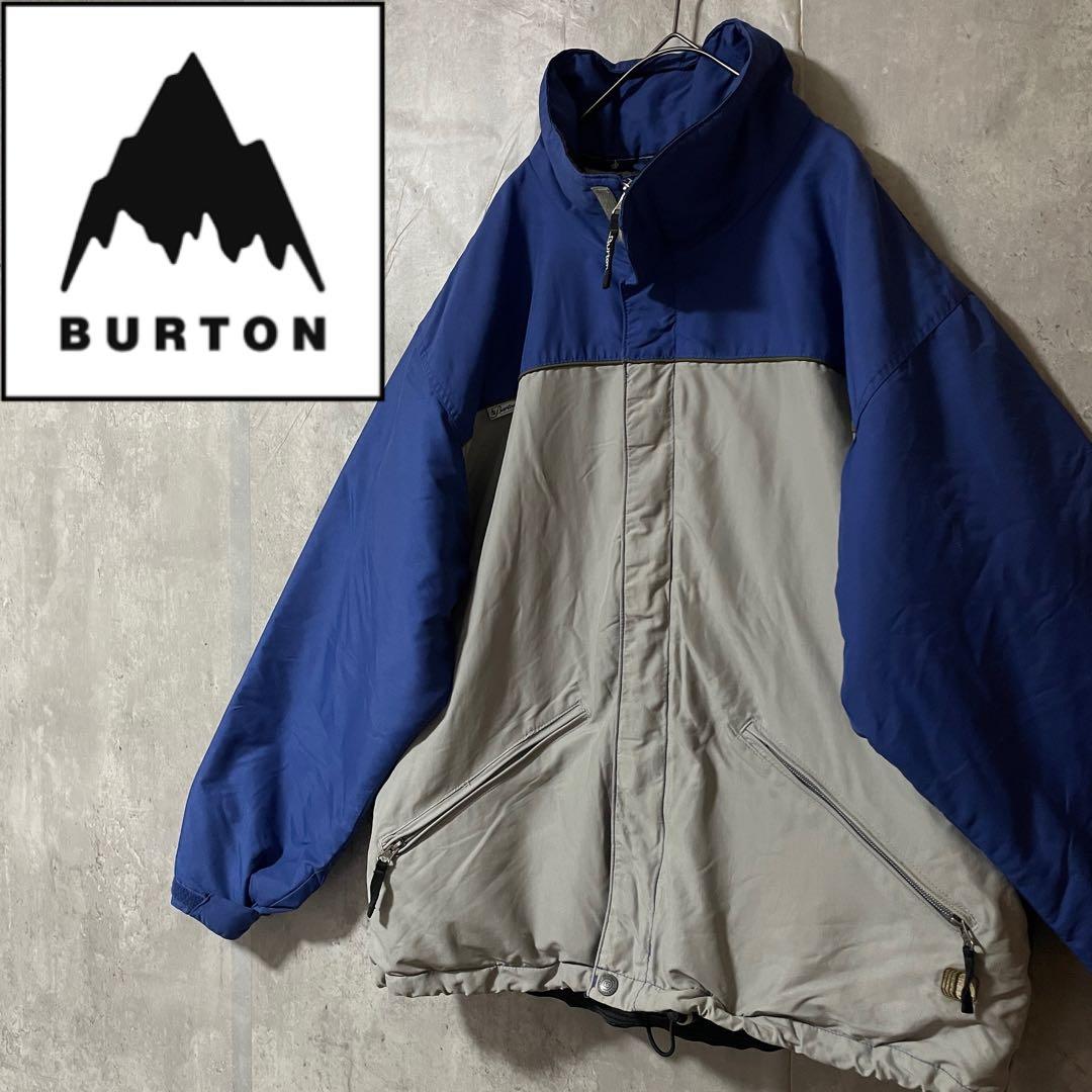 Burtonバートンスキーウェアスノーボードジャケット青ブルー灰色グレー中綿希少 BURTON（バートン） 日本正規品 スノーボード ウェア ジャケット